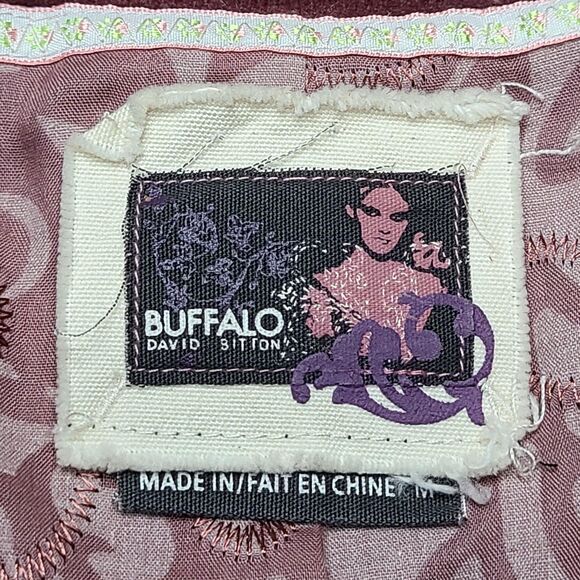 Buffalo David Bitton Jacket Womens Medium Elizabeth Blazer Distressed Lace - Picture 4 of 12